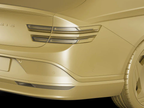 Genesis Electrified G80 Long 2025 3D Model