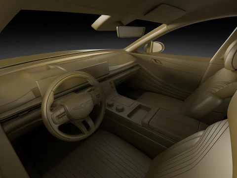 Genesis Electrified G80 Long 2025 3D Model