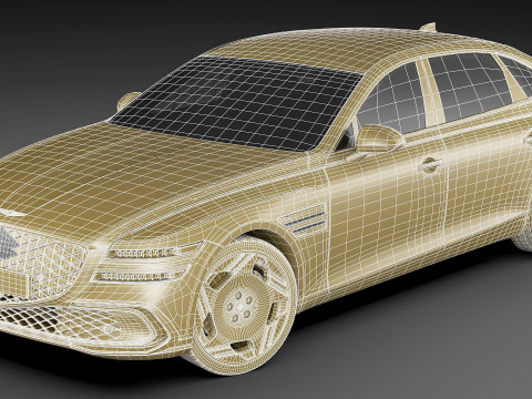 Genesis Electrified G80 Long 2025 3D Модель