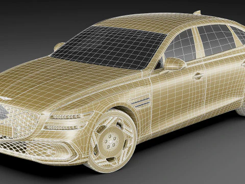 Genesis Electrified G80 Long 2025 3D Model