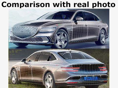 Genesis Electrified G80 Long 2025 3D Model