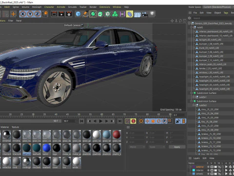Genesis Electrified G80 Long 2025 3D Model