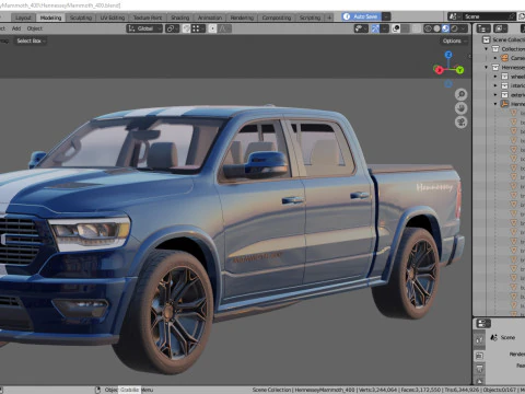 Hennessey MAMMOTH 400 3D Model