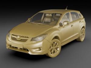 subaru xv 2012 Modèle 3D