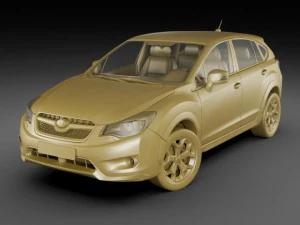 subaru xv 2012 3D Model