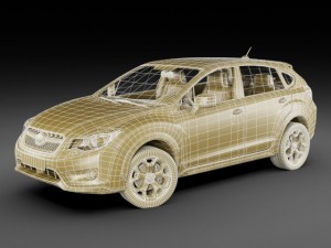 subaru xv 2012 Modèle 3D