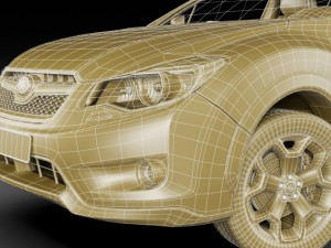 subaru xv 2012 Modèle 3D
