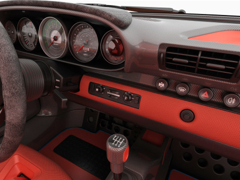 Singer 911 DLS Turbo Track Modèle 3D
