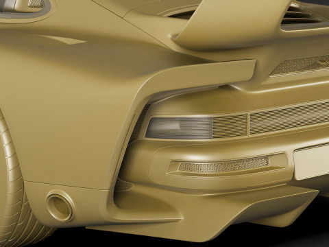 Singer 911 DLS Turbo Track Modèle 3D