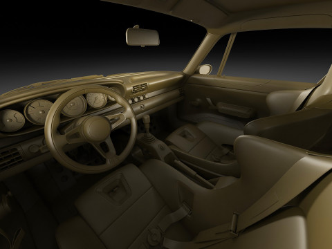 Singer 911 DLS Turbo Track Modèle 3D