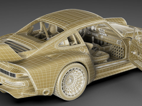 Singer 911 DLS Turbo Track Modèle 3D