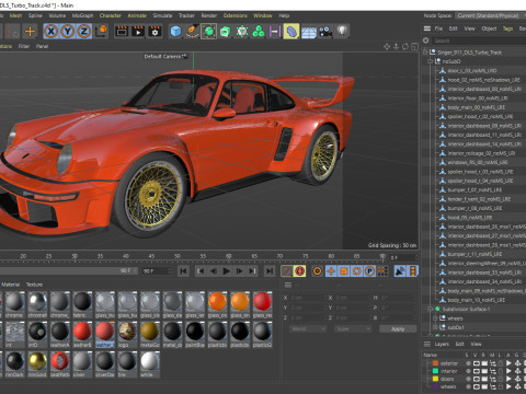 Singer 911 DLS Turbo Track Modèle 3D