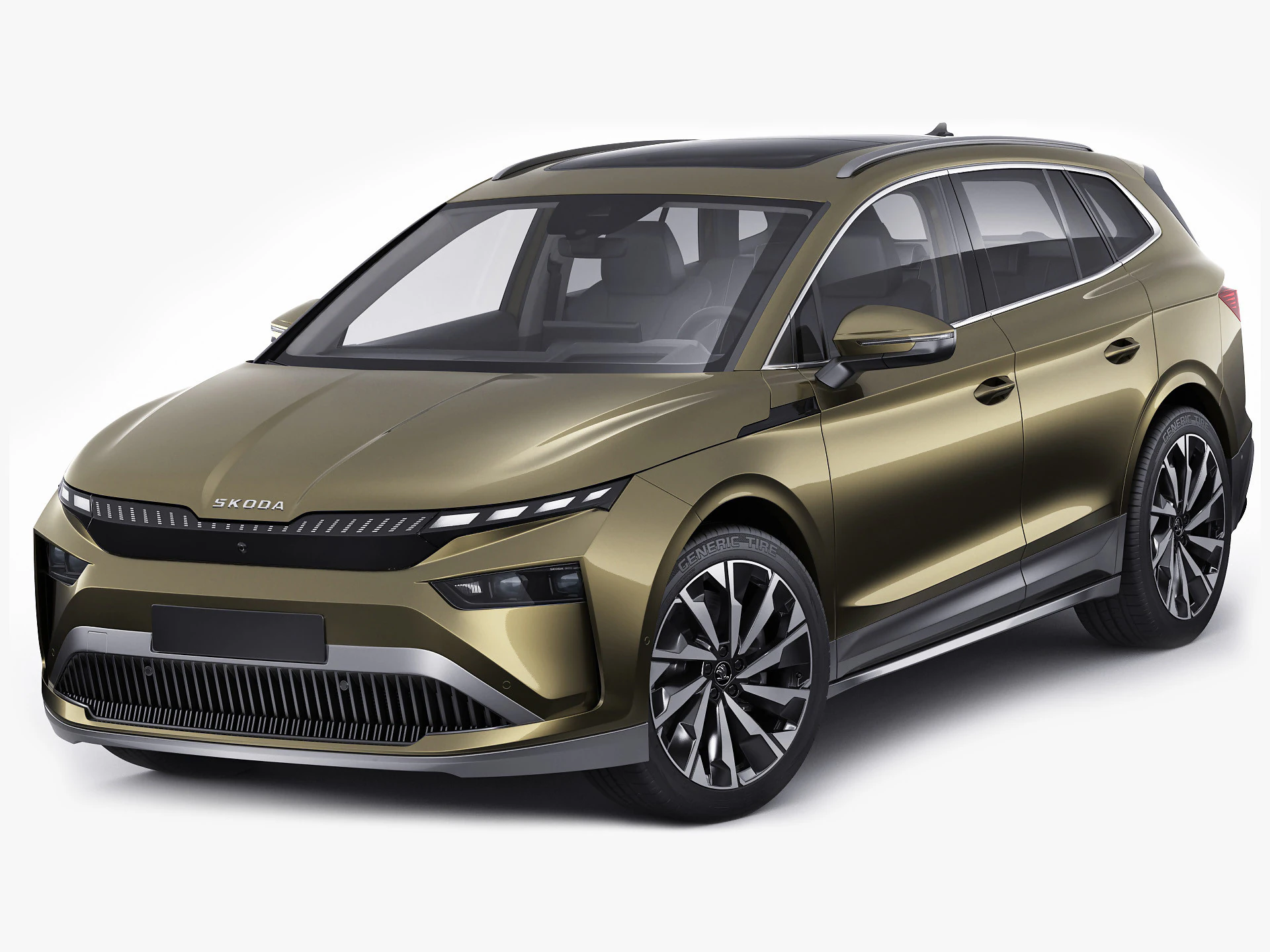 Skoda Enyaq 2025 3D Model .c4d .max .obj .3ds .fbx .stl .blend