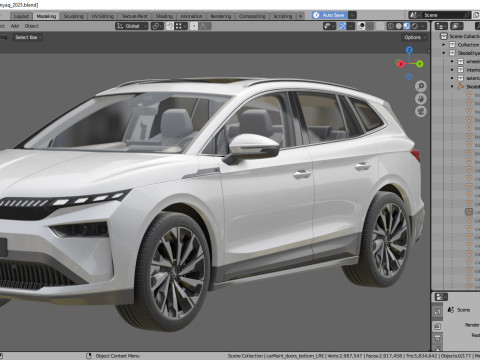 Skoda Enyaq 2025 3D Model