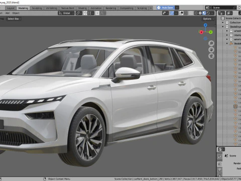 Skoda Enyaq 2025 3D Model