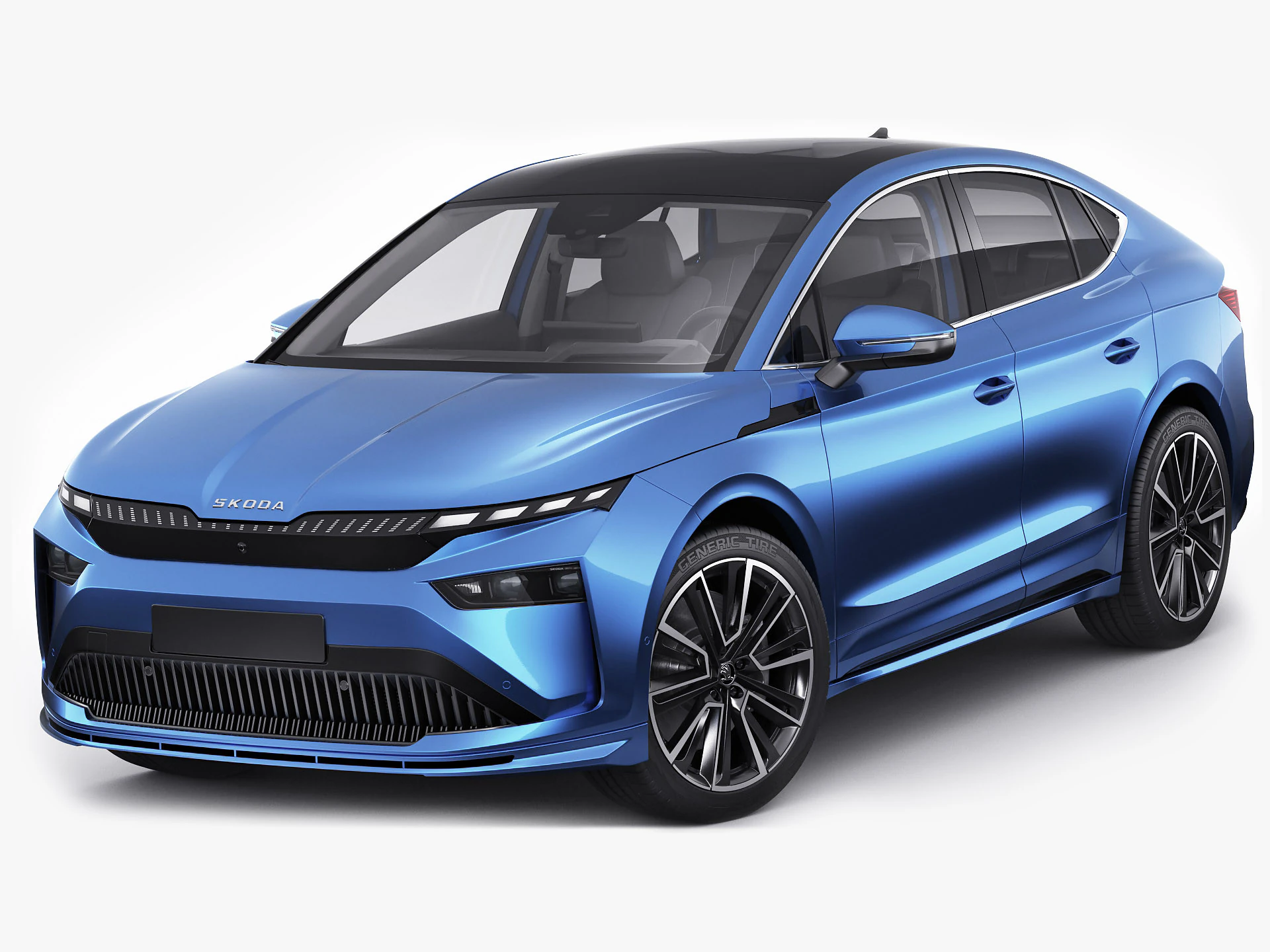 Skoda Enyaq Coup&eacute; 2025 Modelo 3D .c4d .max .obj .3ds .fbx .stl .blend 