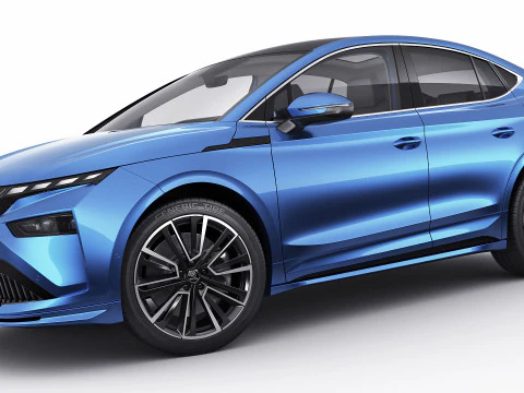 Skoda Enyaq Coup&eacute; 2025 Modelo 3D