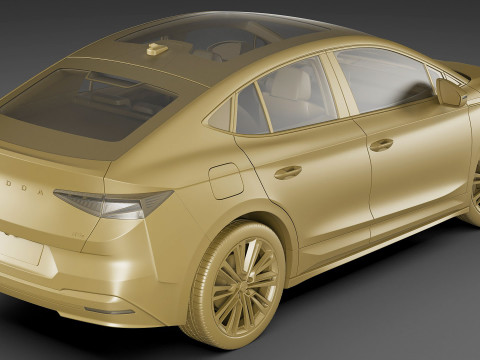 Skoda Enyaq Coupe 2025 Modelo 3D