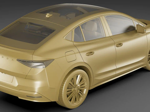 Skoda Enyaq Coup&eacute; 2025 Modelo 3D