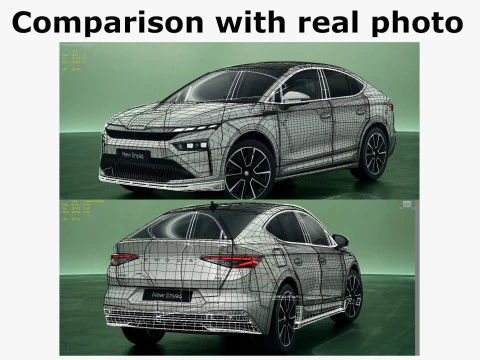 Skoda Enyaq Coup&eacute; 2025 Modelo 3D