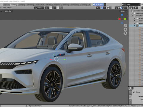 Skoda Enyaq Coupe 2025 Modelo 3D