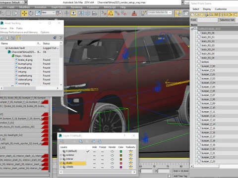 Tahoe High Country SUV 2025 3D Model