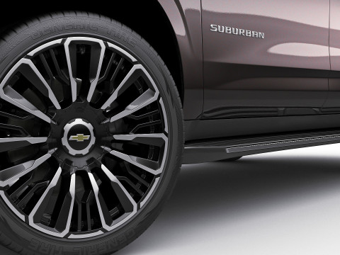 Suburban High Country SUV 2025 3D 모델