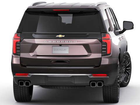 Suburban High Country SUV 2025 3D 모델