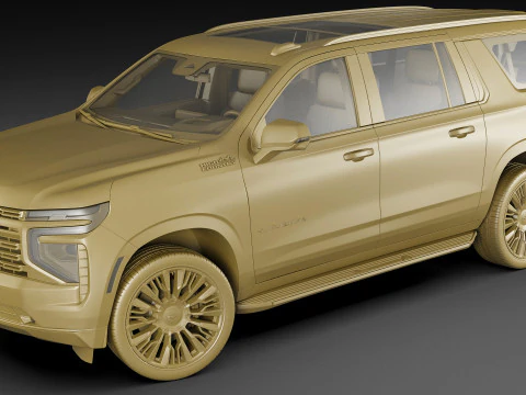 Suburban High Country SUV 2025 3D Model