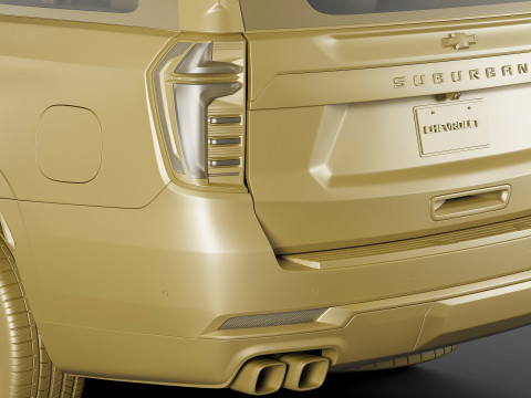 Suburban High Country SUV 2025 3D 모델