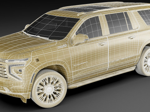 Suburban High Country SUV 2025 3D 모델