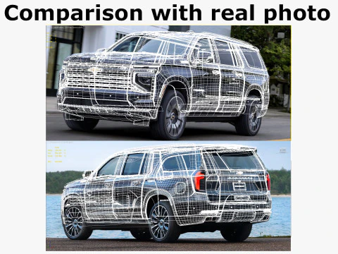 Suburban High Country SUV 2025 3D Model