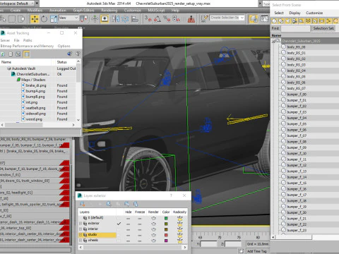 Suburban High Country SUV 2025 3D Model
