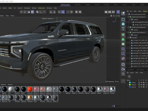 Suburban High Country SUV 2025 3D Model
