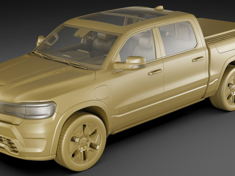 RAM 1500 REV 2025 Tungsten 3D Model