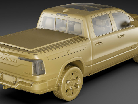 RAM 1500 REV 2025 Tungsten 3D Model