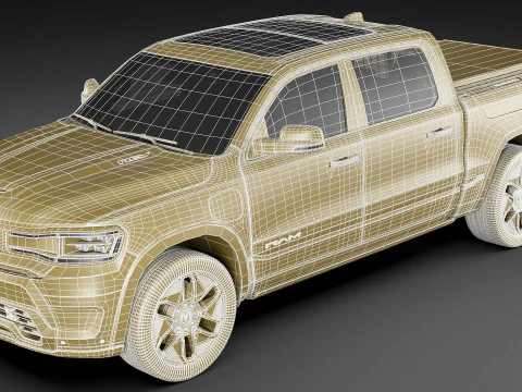 RAM 1500 REV 2025 Tungsten 3D Model