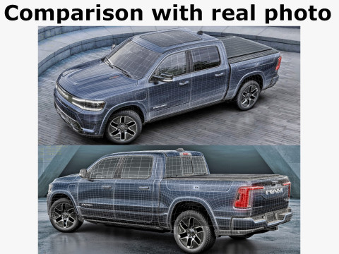 RAM 1500 REV 2025 Tungsten 3D Model