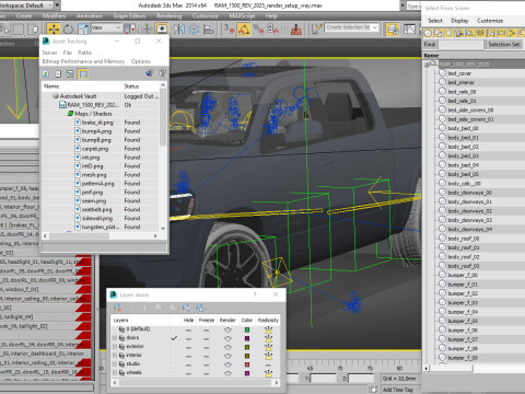 RAM 1500 REV 2025 Tungsten 3D Model