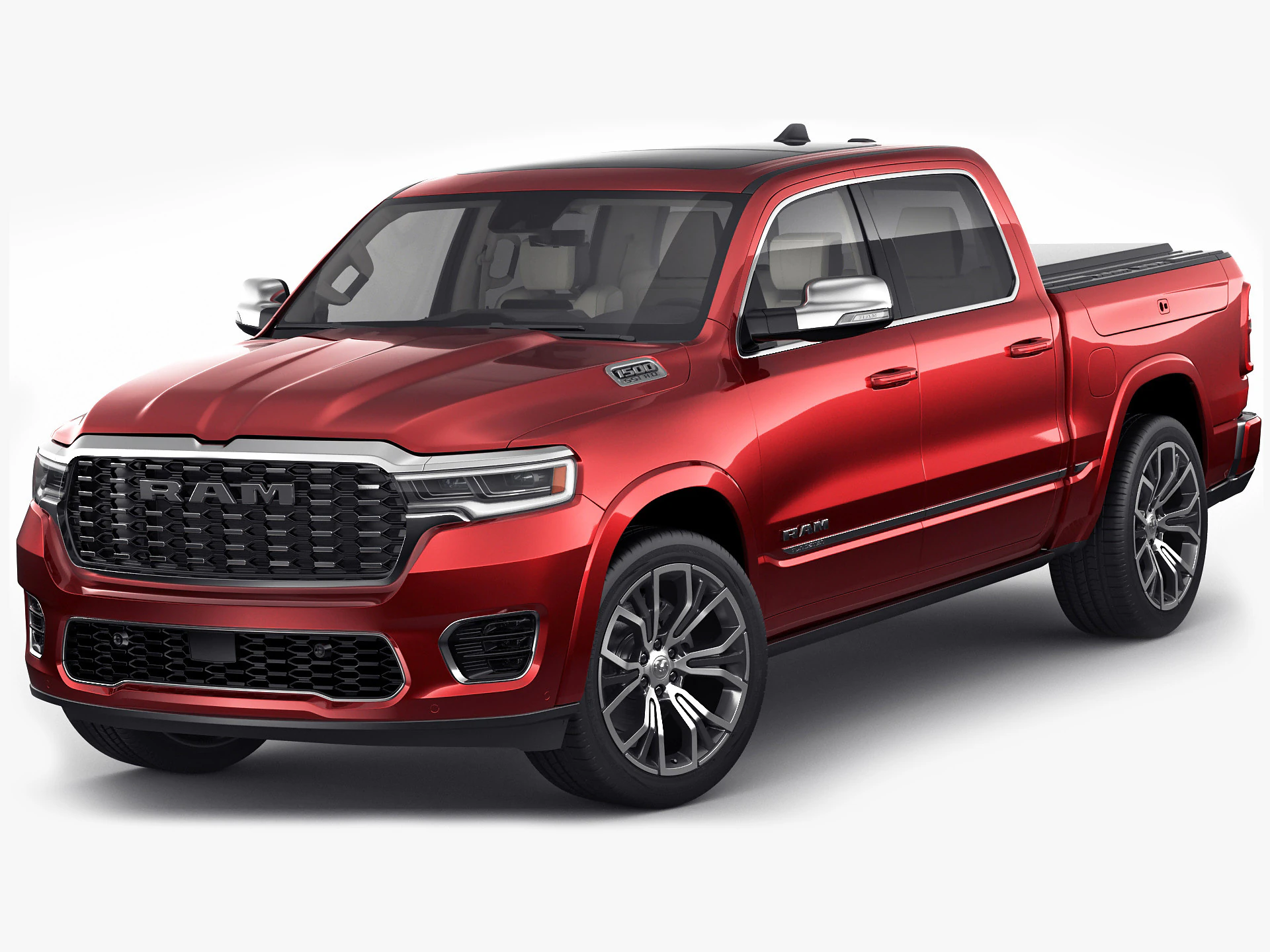 RAM 1500 2025 Tungsten 3D Model .c4d .max .obj .3ds .fbx .stl .blend