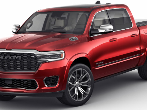 RAM 1500 2025 Tungsten 3D Model