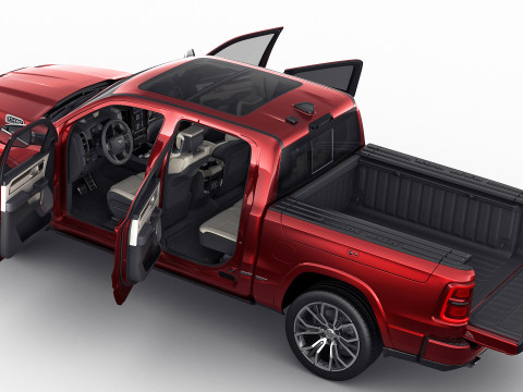 RAM 1500 2025 Tungsten 3D Model