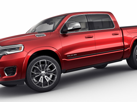 RAM 1500 2025 Tungsten 3D Model