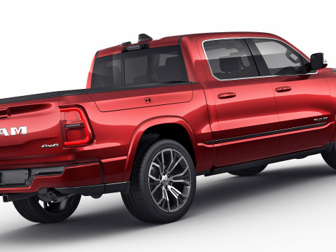 RAM 1500 2025 Tungsten 3D Model