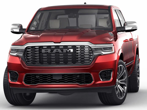 RAM 1500 2025 Tungsten 3D Model