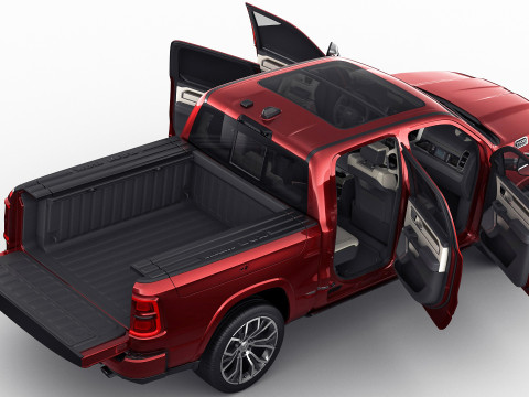 RAM 1500 2025 Tungsten 3D Model