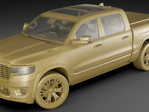 RAM 1500 2025 Tungsten 3D Model