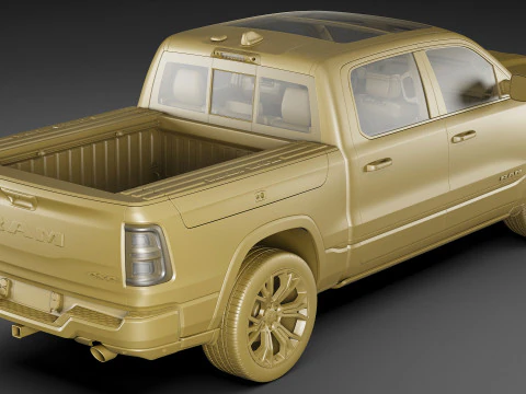 RAM 1500 2025 Tungsten 3D Model