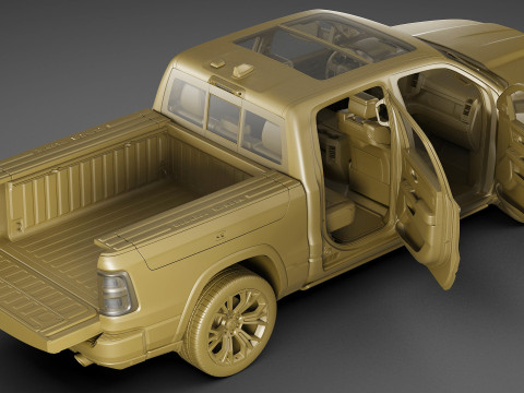 RAM 1500 2025 Tungsten 3D Model