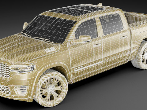 RAM 1500 2025 Tungsten 3D Model